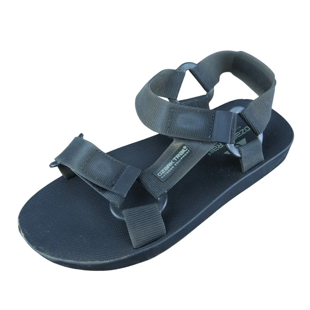 Ozark Trail Outdoor Equipment Men Sport Sandals Black Synthetic Hook & Loop Sz 9